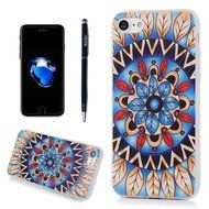 iPhone 7 Case (4.7"), YOKIRIN Printed 3D Relief Mandala Flowers Slim Fit Soft Flexible TPU Rubber Gel Anti Scratch...