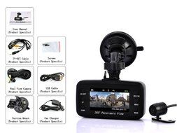 Generic Car DVR Recording Black Box Camera - 720P Front Viewing,130 Degree Rear Viewing,G Sensor