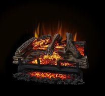 Napoleon NEFI27H Woodland Electric Log Set For Electric Fireplace, 27&quot;