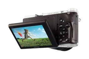Samsung NX300 20.3MP CMOS Smart WiFi Mirrorless Digital Camera with 18-55mm Lens and 3.3" AMOLED Touch Screen... N17