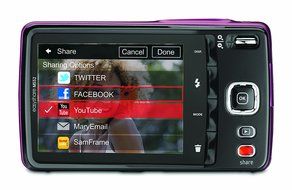 Kodak EasyShare M552 14 MP Digital Camera with 5x Optical Zoom and 2.7-Inch LCD - BlueGray N14