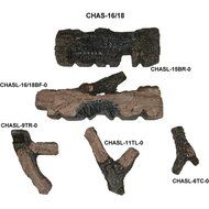 Peterson Real Fyre 18-inch Charred Aged Split Oak Log Set With Vent-free Propane Ansi Certified G10 Burner - Variable...
