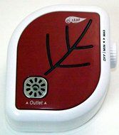 O3 LEAF Plug-In Adjustable Ionic Air Purifier (ORANGE) N6