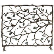 SPI Home Bird and Branch Aluminum Fireplace Screen