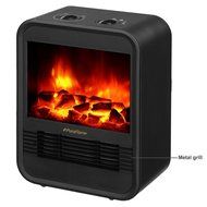 PuraFlame 1250W Clara White 9-Inch Mini Portable Electric Heater, White N11