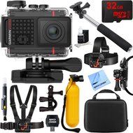 Garmin VIRB Ultra 30 HD 4K Bluetooth Action Camera with Built-in GPS + 32GB Outdoor Adventure Mounting Bundle N3