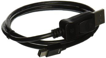 Accell B143B-003J UltraAV Mini DisplayPort to DisplayPort 1.2 Cable with Latch - 3.3 Feet (1 Meter), White N4