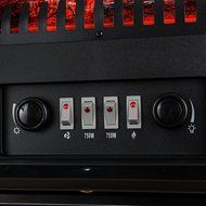 FIREBIRD 15" 1500W Adjustable 2 Setting 5200BTU Freestanding Portable Tempered Glass Electric Fireplace Stove...