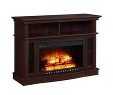 Cherry Finish Better Homes And Gardens Remote Control Ashwood Road Electric Fireplace Media Console For TV's Up... N2