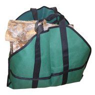 NEW ~ Deluxe Log Bag Carrier ~ This Superior Heavy Duty Outdoor-Indoor Log Holder Carrier for Firewood Is 16 Oz...