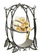 Minuteman International LCR-10 Cottage Wood Holder with Tools