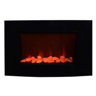 35" Large Electric Wall Mounted Fireplace Heater With Remote Control, Energy Efficient, Glowing Flame N2