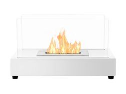 Ignis Portable Tabletop Ventless Bio Ethanol Fireplace - Tower (Stainless Steel) N6