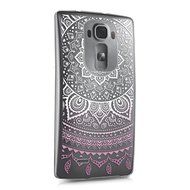 kwmobile Elegant and light weight Crystal Case Design Indian sun for LG G Flex 2 in light pink white transparent N2