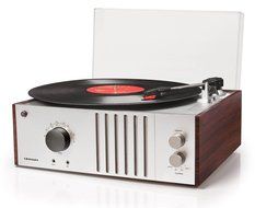 Crosley CR6017A-MA Player Turntable with AM/FM Radio and Aux-In, Mahogany N2