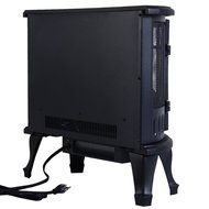 Free Standing Electric 1500W Fireplace Heater Fire Flame Stove Wood Adjustable - Compact Design Great for All... N3