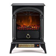 Fireplace Heater 22' 1500W Free Standing Electric Fire Stove Flame Wood Log Portable