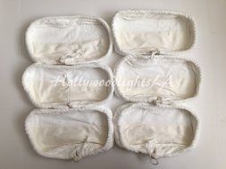 6 Reusable Microfiber Replacement Pads Compatible with Swiffer Bissell Steamboost