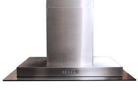 CAVALIERE 42" Island Mounted Stainless Steel / Glass Kitchen Range Hood 860 CFM Spagna Vetro Econo Series SV198E-I42