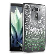 kwmobile Elegant and light weight Crystal Case Design Indian sun for LG G Flex 2 in light pink white transparent N7