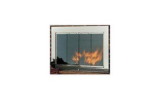 Hearth Craft 04913f Slimline4029Sn Fireplace Door-Masonry, Satin Nickel, 40 x 29 In.