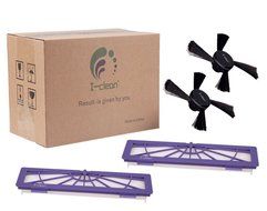 I-clean 6-pack High-performance Filter Replacement + 3 Side Brushes for All Neato Botvac Series Models, 70e 75... N6