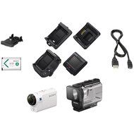 Sony HDR-AS300R Action Camera with Live View Remote + Water Action Kit &amp; Memory Bundle N7