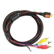 ANKRY 5Ft 1.5m HDMI To 3-RCA Video Audio AV Component Converter Adapter Cable For HDTV DVD N2