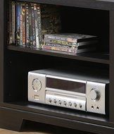 Homestar ZVANCOUVER Vancouver Media Fireplace Console, 51 1/4" x 15 3/8" x 31 3/8", Black Oak N6