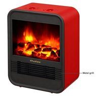 PuraFlame 1250W Clara White 9-Inch Mini Portable Electric Heater, White N13