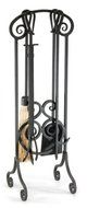 Pilgrim Home and Hearth 19002 Napa Forge Antique Scroll Fireplace Tool Set, Brushed Pewter