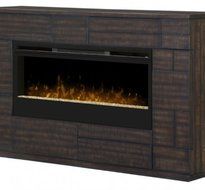 Dimplex Markus Glass Ember Bed Electric Fireplace Mantel in Boston