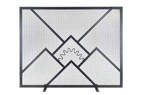 Minuteman International Sunrise Fireplace Screen, 38 by 30-Inch