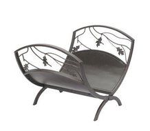 Panacea Products 15915 Oak Leaf Folding Log Bin for Fireplace