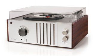 Crosley CR6017A-MA Player Turntable with AM/FM Radio and Aux-In, Mahogany N3