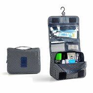 ColorMixs&reg; Hanging Toiletry Cosmetics Travel Bag Cosmetic Carry Case for Woman Man Travel Organization Gift (Navy... N19