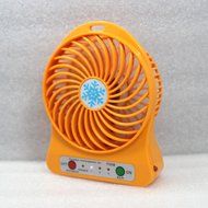 Fonxian Mini Portable Fan Rechargeable Battery Powered Small Table Fan with 3-level Speed (Orange) N2