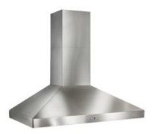 Best WPP9IQ36SB 36" Colonne Wall Mount Chimney Hood with Heat Sentry 600 CFM Delay Off Hi-Flow Baffle Filters...