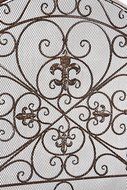 Parrish 31" High Bronze 3-Panel Fireplace Screen