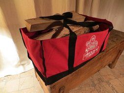 Premium Canvas Log Carrier &ndash; Genuine, Heavy-Duty 16 Oz Canvas Tote Bag with Jumbo Capacity &ndash; Tough and Durable...