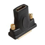 LINESO 3PCS HDMI Right Angle Adapter Male to Female With Gold-Plated (HDMI 90 Degree) N4