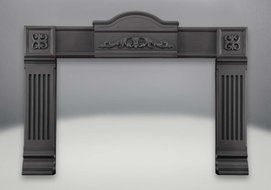 Napoleon 1101M Oakdale Series Wood Insert, Gold Plated Door, Black Surround and Black Trim Kit (32 X 44.5 Inches) N2