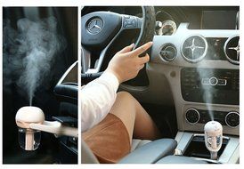 ZELAF&reg; Z8 Car Charger Port Mini Travel Portable Cool Mist Ultrasonic Humidifier with Aroma Diffuser Essential... N8