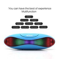 WESDAR Portable Wireless Stereo Bluetooth Speaker with LED Lights, Compatible with all Bluetooth Devices Bl-049 N3