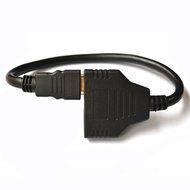Shenfan HDMI Splitter 1 x 2 Male to Dual HDMI Female Adapter Cable For HDTV Support Use at the Same Time N3