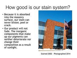 Brick Staining - Colorant Kit N6