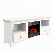 Argo Furniture Alessa Electric Fireplace, White N3