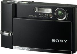 Sony Cybershot DSC-T50 7.2MP Digital Camera with 3x Optical Zoom (Black) N5
