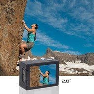 dOvOb SJ4000 Wifi 2.0 Inch Full HD 1080P 12MP Waterproof Action Camera (Black) with Battery Charger and 2 Batteries N3