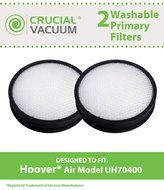 2 Hoover Air Model UH70400 &amp; UH72400 Primary Washable Filters, Part # 303903001, Designed &amp; Engineered by Crucial...